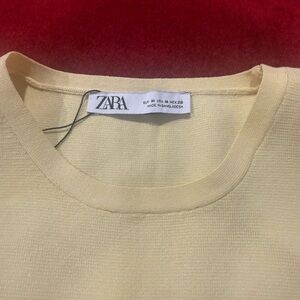 Zara Soft Butter Yellow Top